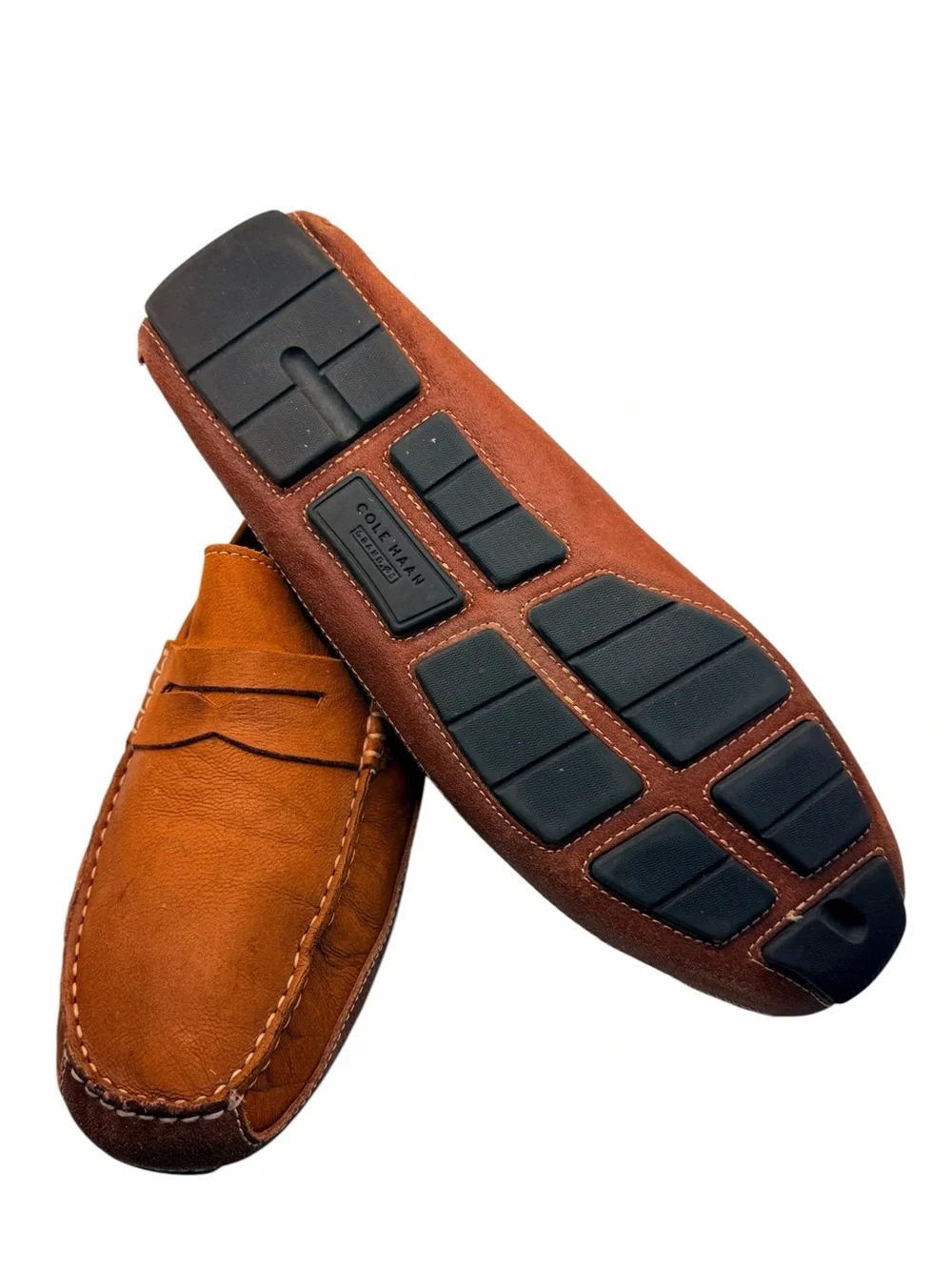 Cole Haan Men’s Size 11M Brown Leather Penny Driving Loafers Moccasins C30966